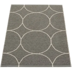 Pappelina Outdoor-textilien^Teppich Boo 70 x 100 cm, holzkohlefarben – leinenfarben