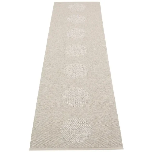 Pappelina Outdoor-textilien | Teppiche Und Läufer^Vera 2.0 Teppich, 70 x 280 cm, Leinenbeige – Steingrau Metallic