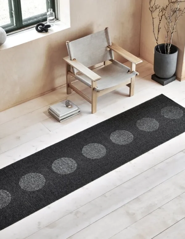 Pappelina Outdoor-textilien | Teppiche Und Läufer^Vera 2.0 Teppich, 70 x 280 cm, Schwarz - schwarz-metallic