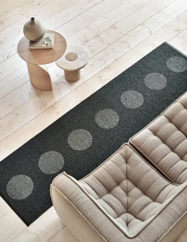 Pappelina Outdoor-textilien | Teppiche Und Läufer^Vera 2.0 Teppich, 70 x 280 cm, Schwarz - schwarz-metallic