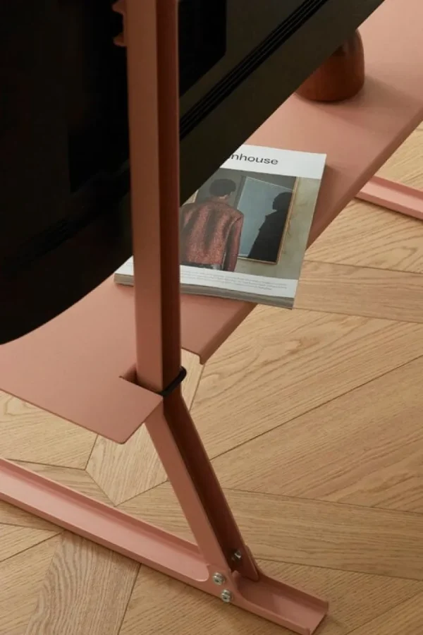 Kartell Aufbewahrungsmöbel-Pedestal Bendy Tall TV-Ständer, Dusty Rose