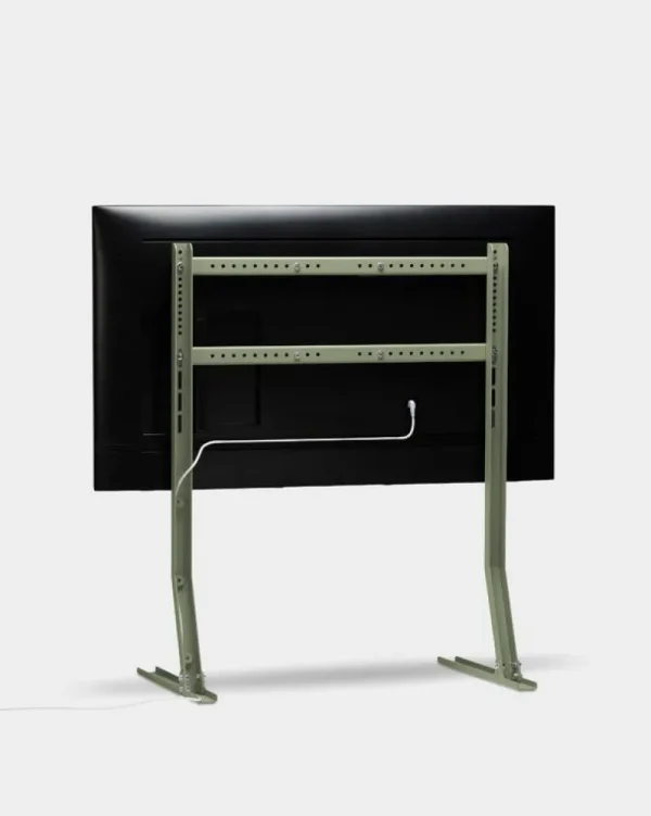 Pedestal Aufbewahrungsmöbel-Bendy Tall TV-Ständer, Moosgrün