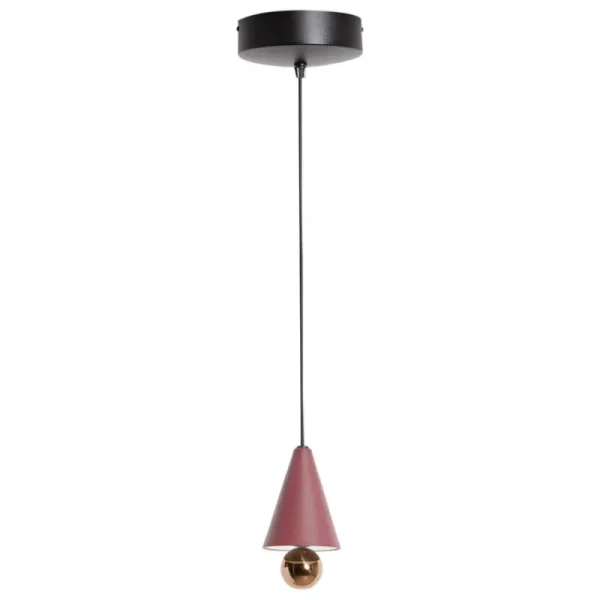 Tala Deckenleuchten-Petite Friture Cherry LED-Pendelleuchte, Mini XS, Braun/Rot