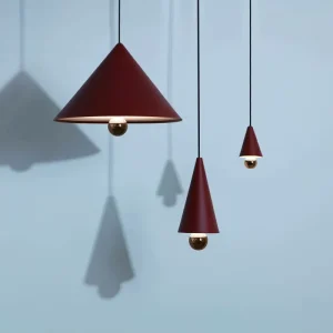 Tala Deckenleuchten-Petite Friture Cherry LED-Pendelleuchte, Mini XS, Braun/Rot