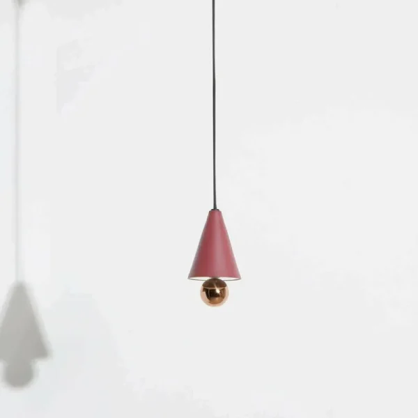 Tala Deckenleuchten-Petite Friture Cherry LED-Pendelleuchte, Mini XS, Braun/Rot