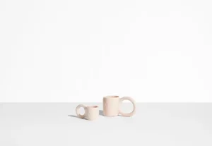 Petite Friture Geschirr^Donut Espressotasse, 2 Stück, Bubble Gum