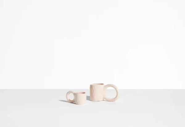 Petite Friture Geschirr^Donut Espressotasse, 2 Stück, Bubble Gum