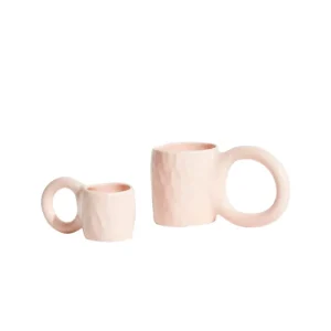 Petite Friture Geschirr^Donut Espressotasse, 2 Stück, Bubble Gum