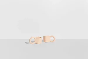 Petite Friture Geschirr^Donut Espressotasse, 2 Stück, Bubble Gum