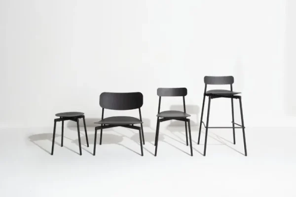 Petite Friture Terrassenmöbel | Sitzgelegenheiten^Fromme Hocker, Schwarz