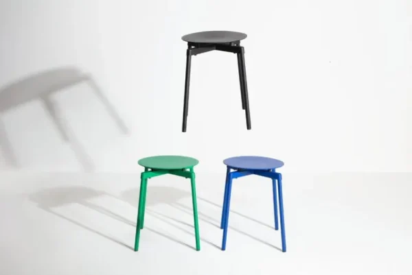 Petite Friture Terrassenmöbel | Sitzgelegenheiten^Fromme Hocker, Schwarz
