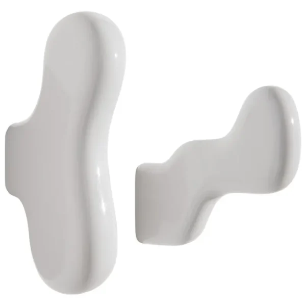 Kinder Petite Friture Kinderzimmereinrichtung | Garderoben Und Kleiderbügel^Klump Wandhaken, 2er-Set, Weiß