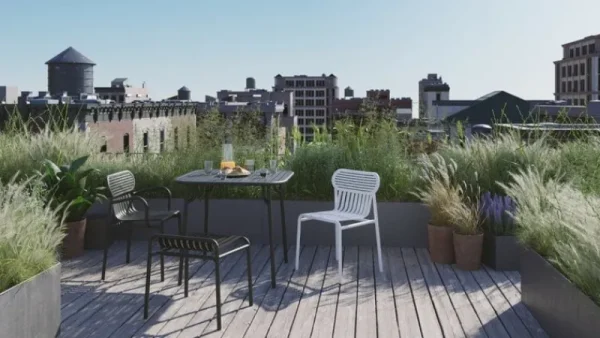 Petite Friture Terrassenmöbel | Sitzgelegenheiten^Week-end Hocker, Schwarz