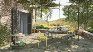 Petite Friture Terrassenmöbel | Tische^Week-end Rollkoffer, Pastellgrün
