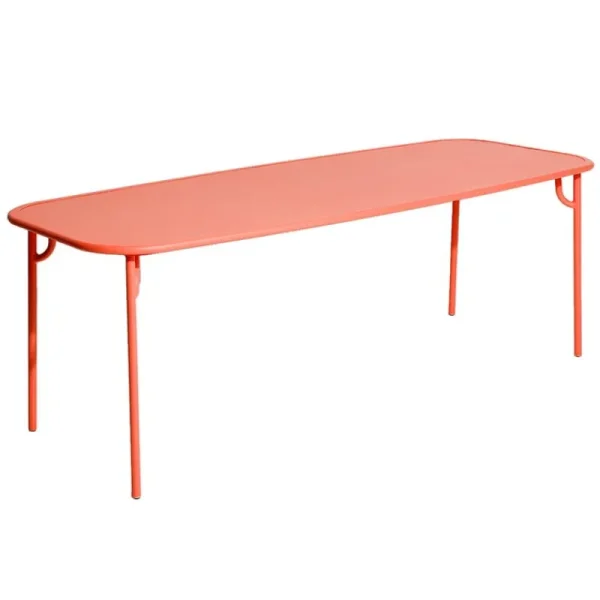 Petite Friture Terrassenmöbel | Tische^Week-end Tisch, 85 x 220 cm, Koralle