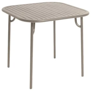 Petite Friture Terrassenmöbel | Tische^Week-end Tisch, 85 x 85 cm, Hellgrau