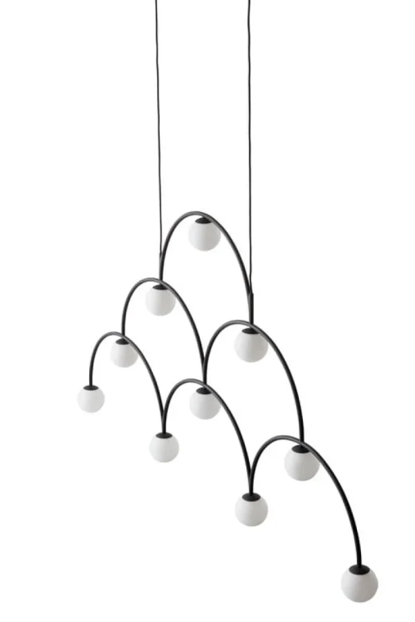 Astep Deckenleuchten-Pholc Bounce 169 Pendelleuchte, schwarz - opalfarben