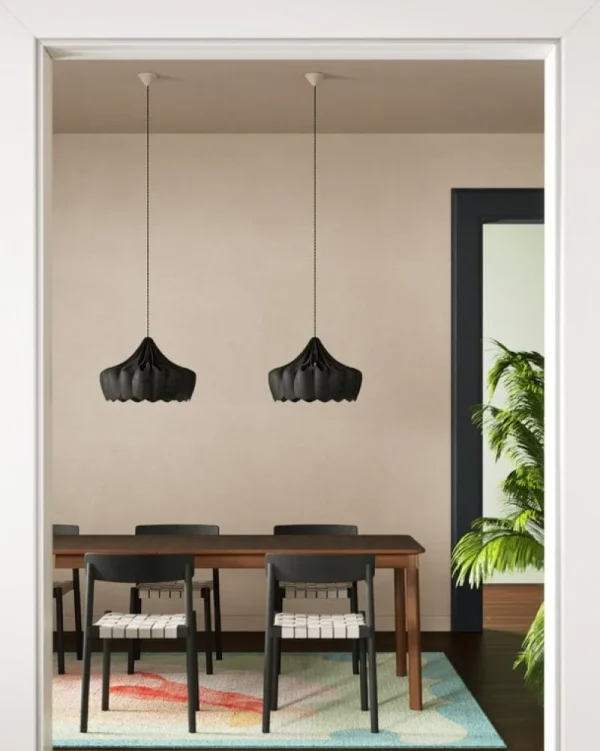 Pilke Lights Deckenleuchten-Pendelleuchte Pioni, klein, Schwarz