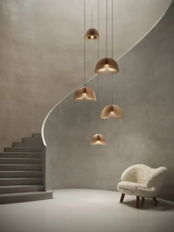 Pilke Lights Deckenleuchten-Verna 50 Pendelleuchte, Birke