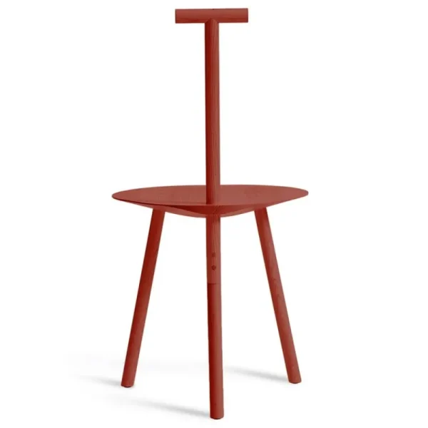 Fredericia Sitzgelegenheiten-PLEASE WAIT to be SEATED Spade Stuhl, Baskenrot
