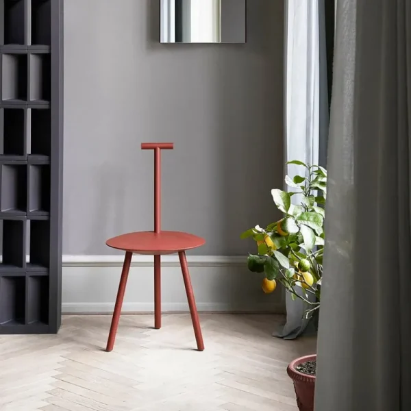 Fredericia Sitzgelegenheiten-PLEASE WAIT to be SEATED Spade Stuhl, Baskenrot
