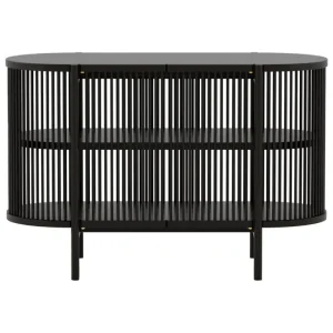 Poiat Aufbewahrungsmöbel-Petit Bastone Sideboard mit Türen, Schwarz