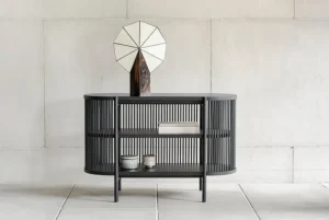 Poiat Aufbewahrungsmöbel-Petit Bastone Sideboard mit Türen, Schwarz