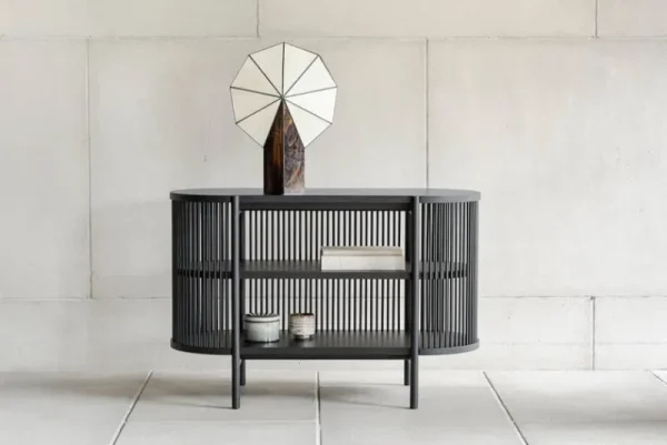 Poiat Aufbewahrungsmöbel-Petit Bastone Sideboard mit Türen, Schwarz