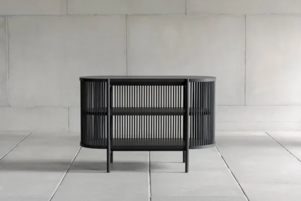 Poiat Aufbewahrungsmöbel-Petit Bastone Sideboard mit Türen, Schwarz