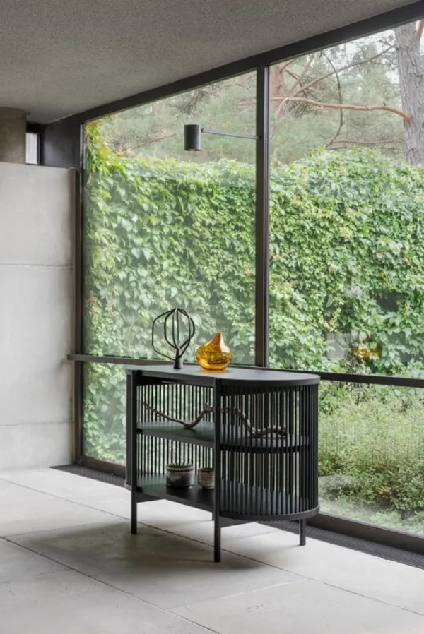 Poiat Aufbewahrungsmöbel-Petit Bastone Sideboard mit Türen, Schwarz