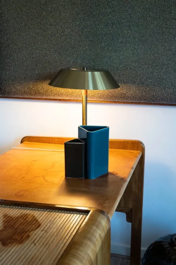 ferm LIVING Vasen-Raawii Canvas Vase, groß, Peacock Blue