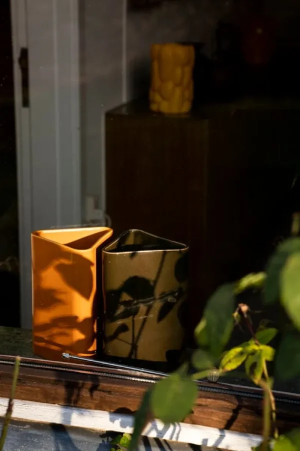 Klong Vasen-Raawii Canvas Vase, groß, Umami Yellow