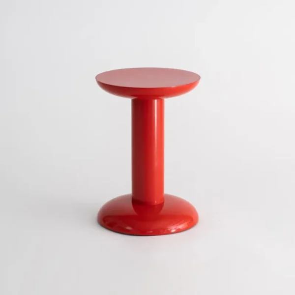 FDB Mu00f8bler Tische | Sitzgelegenheiten-Raawii Thing Hocker, Karminrot