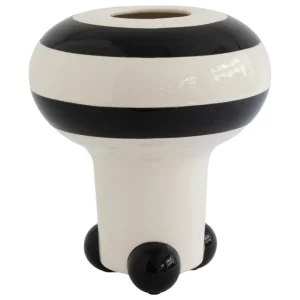 Iittala Vasen-Raawii Vase Mushroom, schwarz
