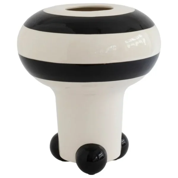 Iittala Vasen-Raawii Vase Mushroom, schwarz