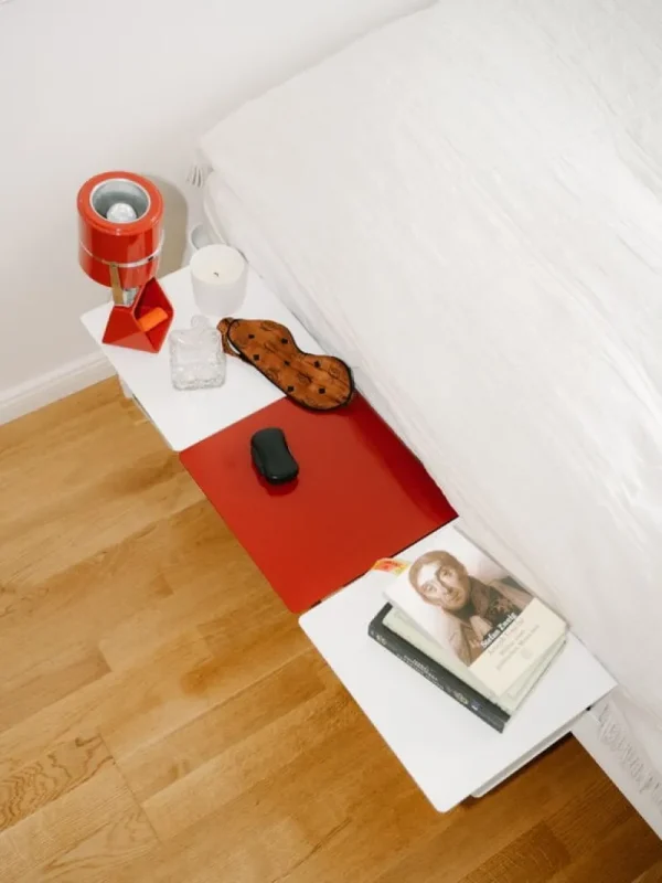 HAY Tische-ReFramed Beistelltisch für Bettgestell, Weiß