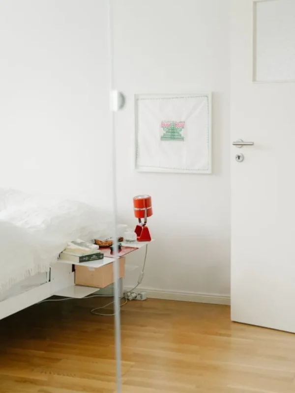 HAY Tische-ReFramed Beistelltisch für Bettgestell, Weiß