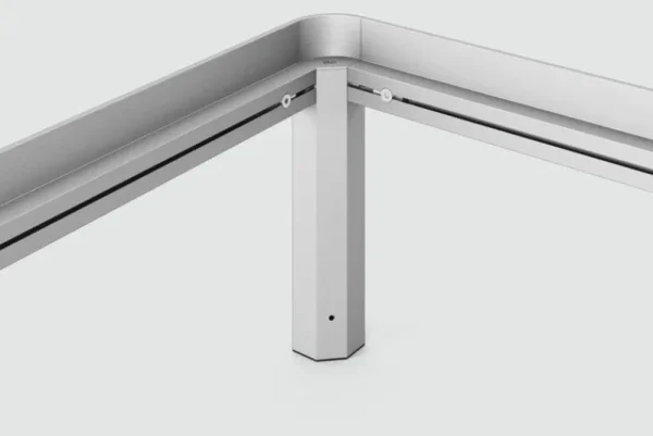 FDB Mu00f8bler Betten-ReFramed Bettgestell mit Lattenrost, Aluminium