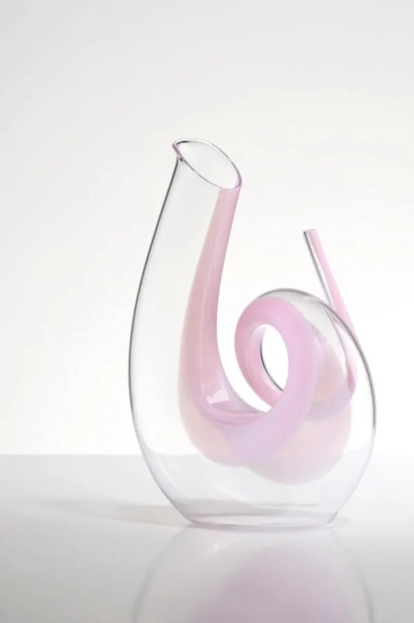 Riedel Karaffen Und Krüge | Küchenutensilien^Curly Pink Dekanter, 1,4 l