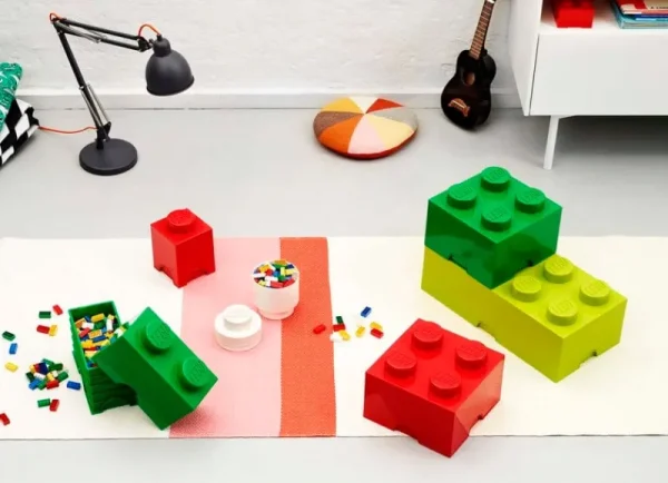 Room Copenhagen Aufbewahrungsbehälter^Lego Storage Brick 4, rot