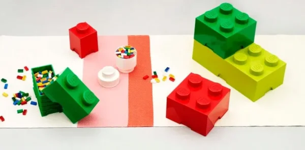 Room Copenhagen Aufbewahrungsbehälter^Lego Storage Brick 4, rot