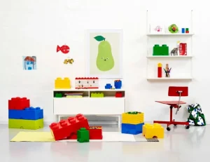 Room Copenhagen Aufbewahrungsbehälter^Lego Storage Brick 4, rot