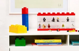 Kinder Room Copenhagen Spielzeug | Aufbewahrungsbehälter^Lego Vitrine, groß, rot