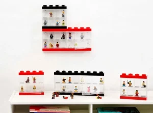 Kinder Room Copenhagen Spielzeug | Aufbewahrungsbehälter^Lego Vitrine, groß, rot