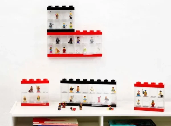 Kinder Room Copenhagen Spielzeug | Aufbewahrungsbehälter^Lego Vitrine, groß, rot