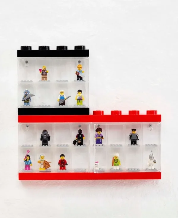 Kinder Room Copenhagen Spielzeug | Aufbewahrungsbehälter^Lego Vitrine, groß, rot