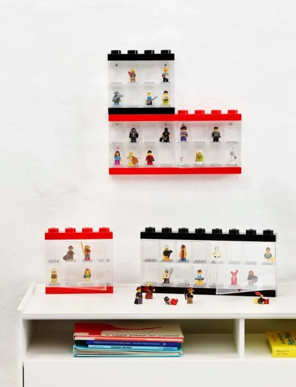 Kinder Room Copenhagen Spielzeug | Aufbewahrungsbehälter^Lego Vitrine, groß, rot