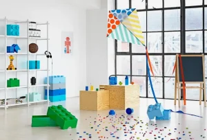 Room Copenhagen Sport- Und Outdoor-produkte^Trinkflasche Lego, transparent, blau