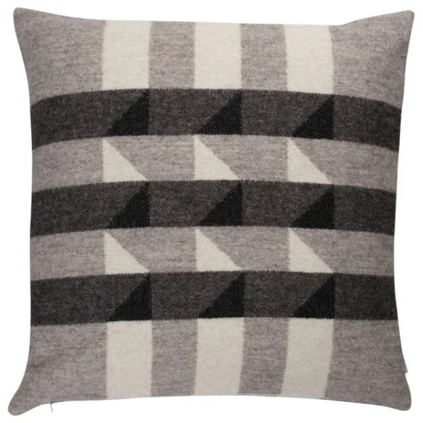 Ru00f8ros Tweed Kissen^Røros Tweed Kvam Kissen, 50 x 50 cm, Graustufen