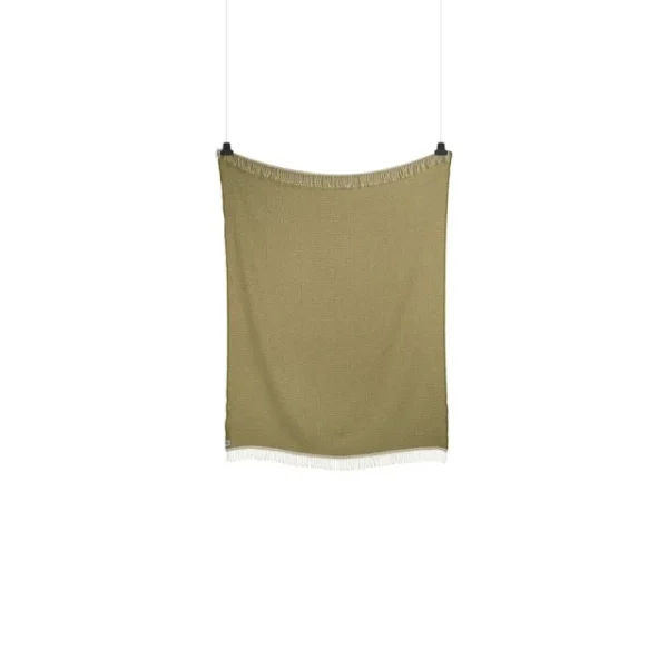 Ru00f8ros Tweed Decken Und Überwürfe^Røros Tweed Mello Überwurf, 150 × 210 cm, Blattgrün